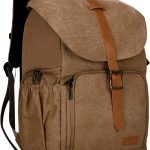 BAGSMART Camera Backpack， DSLR SLR Camera Bag Backpack， Waterproof Camera Backpacks for Photographers， Anti-Theft Photography Backpack with 15 Inch Laptop Compartment & Tripod Holder， Black